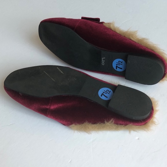Catherine Malandrino Burgundy Velvet Shoes 7 1/2🎄 - Picture 4 of 4